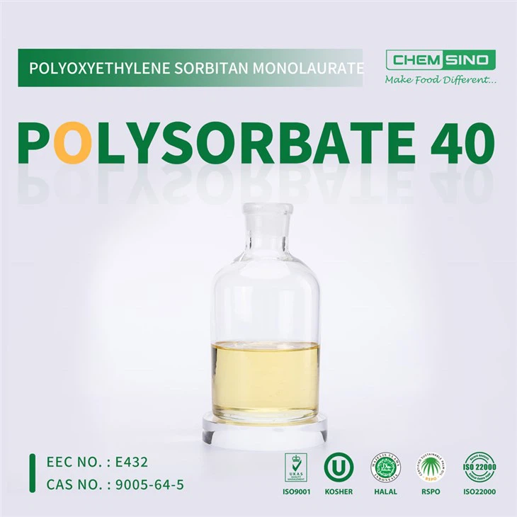 Polisorbatlar suyuqligi polisorbat 40 CAS NO.9005-66-7 bilan emulsifikatsiya qiyinchiliklarini yengib chiqing.