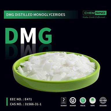 E471 distillangan monogliseridlar DMG Flake muzqaymoq tayyorlaydi CAS raqami 123-94-4