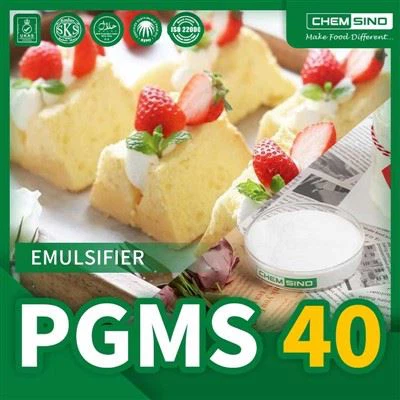 Kek va margarin uchun PGMS40 foiz ko'pikli agent CAS №.1323-39-3