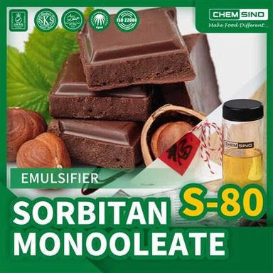 Sorbitan Esterlari Sorbitan Monolaurat(S-80): Oziq-ovqat mahsulotlarida tekstura va og'izni yaxshilaydi
